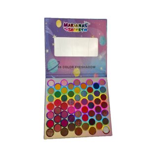 Trusa de machiaj, paleta de farduri Oulanao cu 59 de culori pigmentate, Flippy