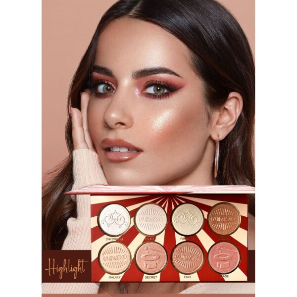 Paleta  Highlighter ( Iluminator ) Kevin&Coco 8 culori - imagine 2