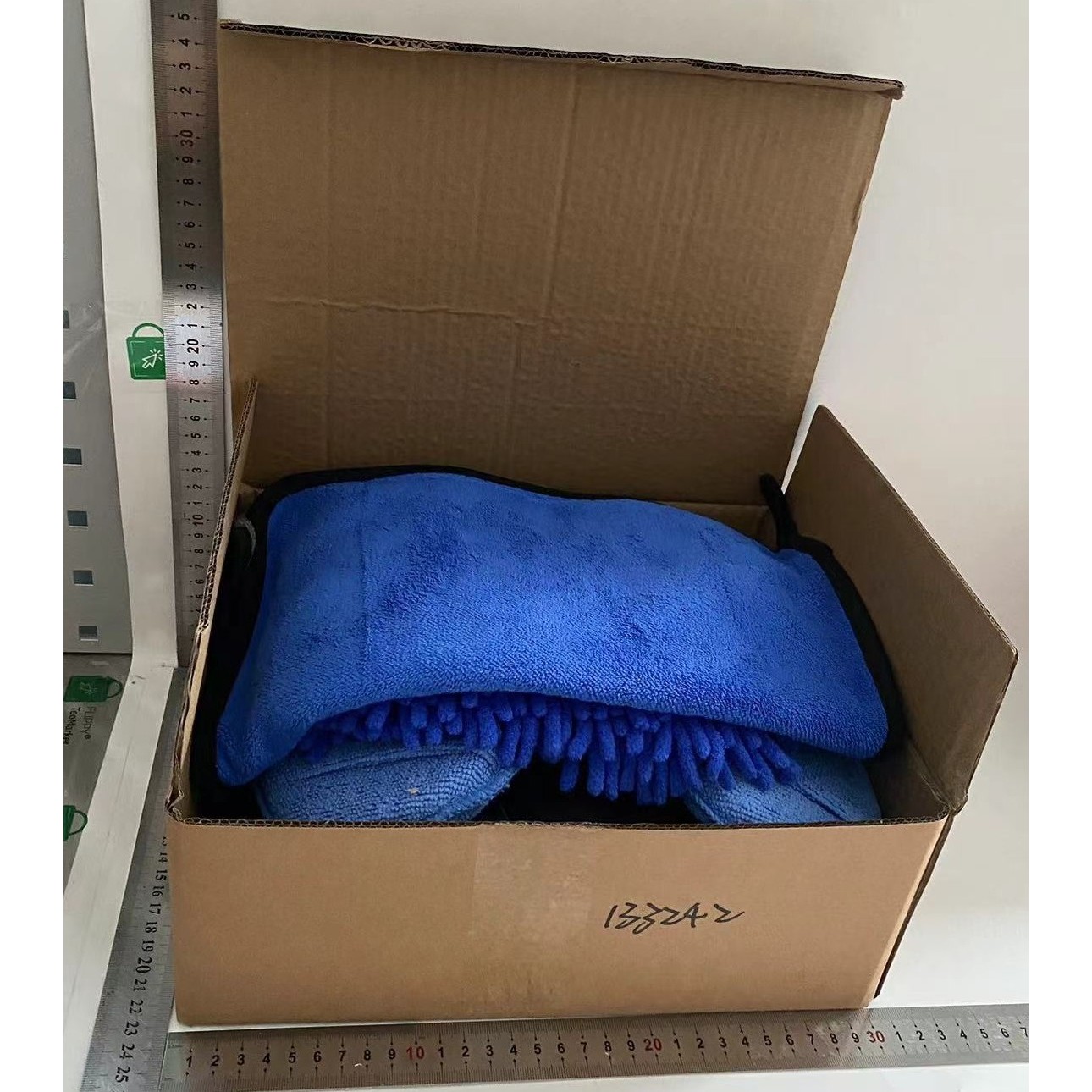 Set 29 Accesorii pentru Curatare Auto, Flippy, din PP si Microfibra, Interior/Exterior, 30 x 24 x 12 cm, Albastru/Negru - imagine 4