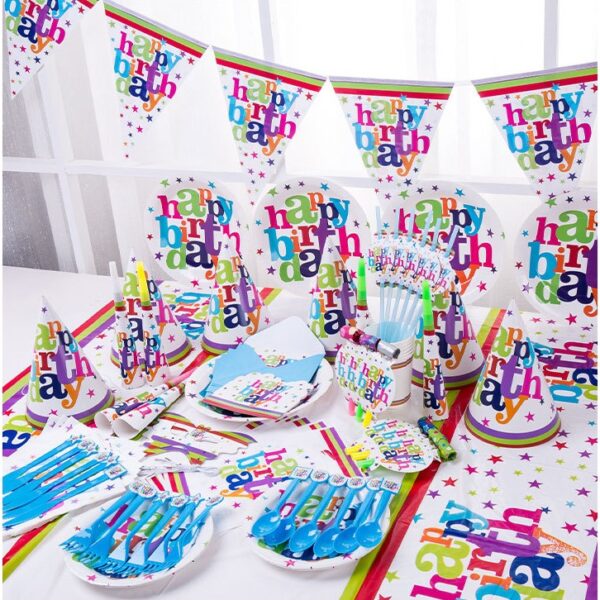 Set 6 Suflatori Happy Birthday, Flippy, pentru Petrecere, Tematica Aniversare, 13x7.8 cm, Multicolor - imagine 2