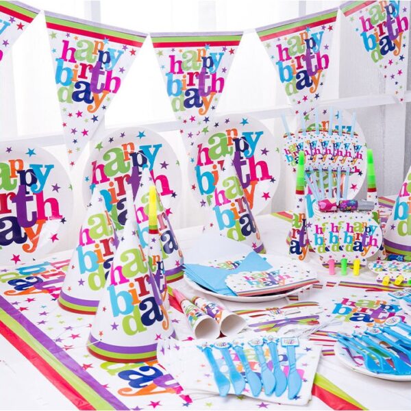 Set 6 Suflatori Happy Birthday, Flippy, pentru Petrecere, Tematica Aniversare, 13x7.8 cm, Multicolor - imagine 3