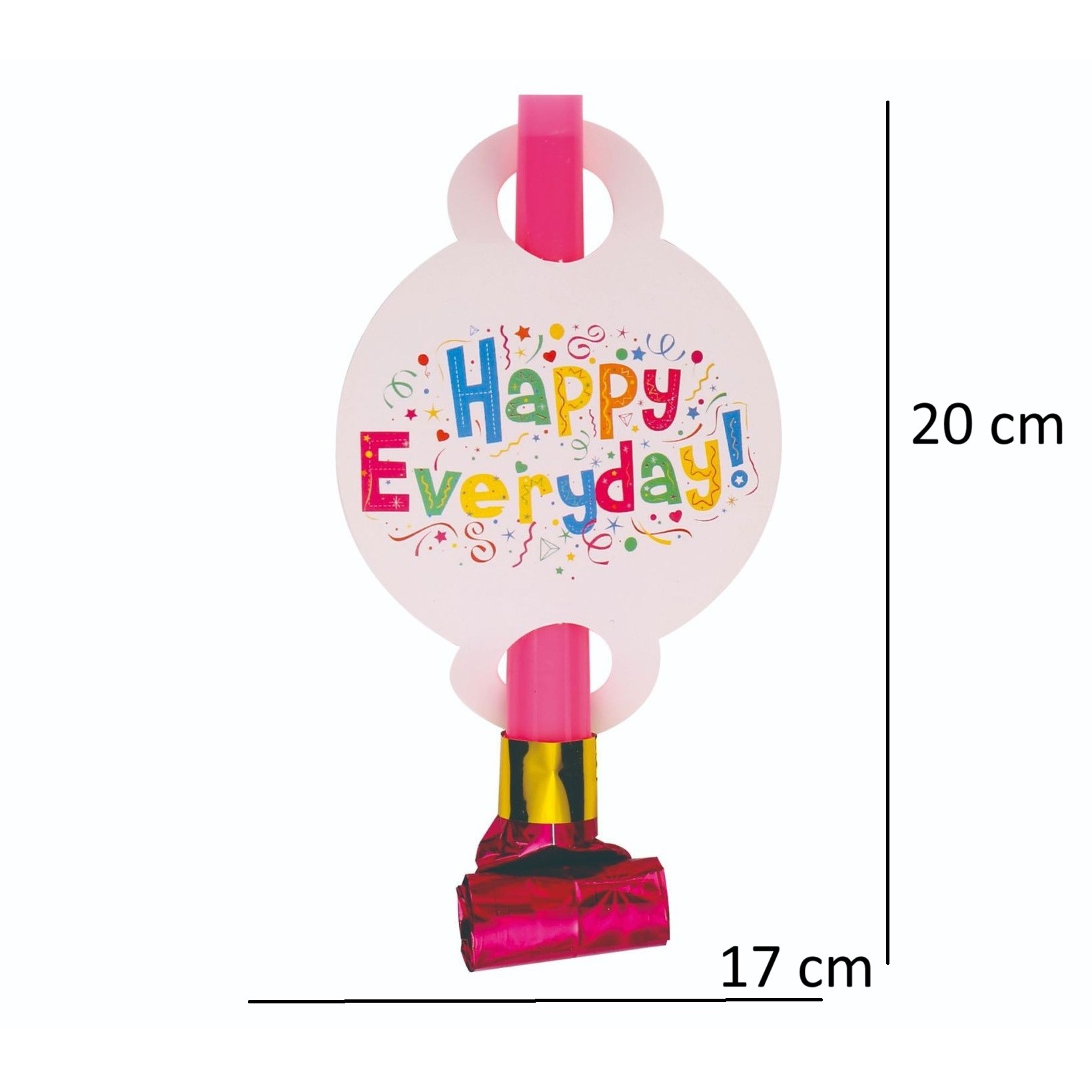 Set 6 Suflatori Happy Everyday, Flippy, pentru Petrecere, 20 x 17 cm, Multicolor - imagine 2