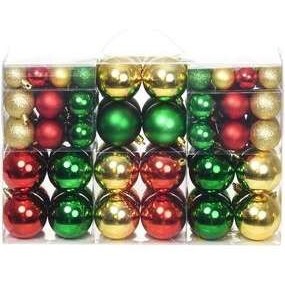 Set 60 globulete rosu/ verde/ galbel diverse marimi - shiny