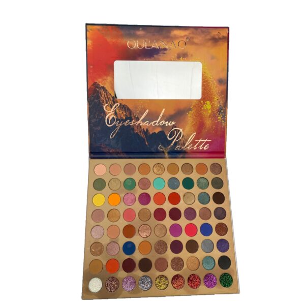 Trusa de machiaj, paleta de farduri Oulanao cu 72 de culori pigmentate si nude, Flippy - imagine 3