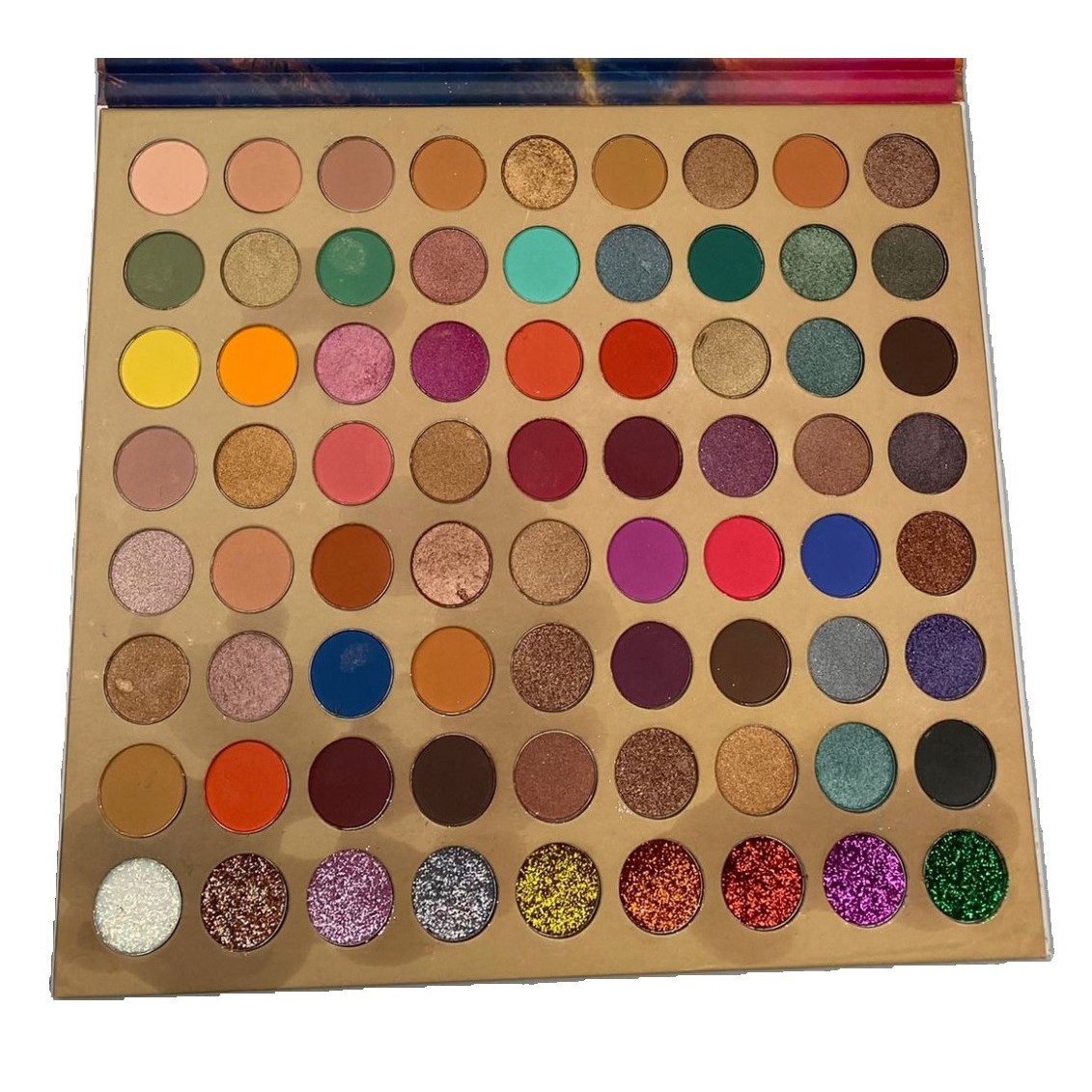 Trusa de machiaj, paleta de farduri Oulanao cu 72 de culori pigmentate si nude, Flippy - imagine 4
