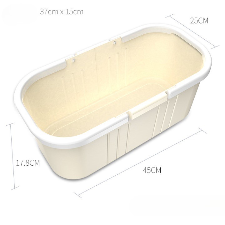 Galeata pentru Mop Plat, Flippy, 45 x 25 x 17.8 cm, Compatibilia cu Mop, 37 x 15 cm, Galben - imagine 2