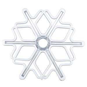 Fulg de Nea Luminos, Flippy, 96 Led, cu Joc de Lumini, Transformator Inclus, 50x50 cm, Alb, Lumini Multicolore