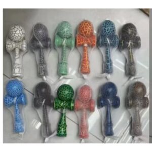 Jucarie Profesionala Kendama, Flippy, Cracked, din Lemn, 18 cm  -MIX