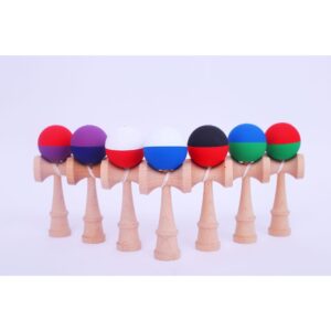 Jucarie Interactiva Kendama, Flippy, din Lemn, 18 cm, Joc de Indemanare pentru Copii si Adulti, Model  Amestecarea a trei culori - Kendama Model 7 Diferent Models