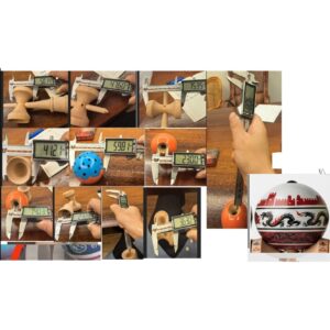 Kendama X Dragon Series Originala, Profesionala, Flippy, Super Sticky cu Cupe Mari V3, King Size Cups, Rulment Metalic si Gaura in Baza, din Lemn 18 cm, Ata 55 cm, Rosu