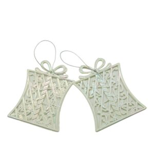 Ornament brad de Craciun, Perlat, in forma de Cadou, 9 cm x 11 cm, Plastic, Flippy