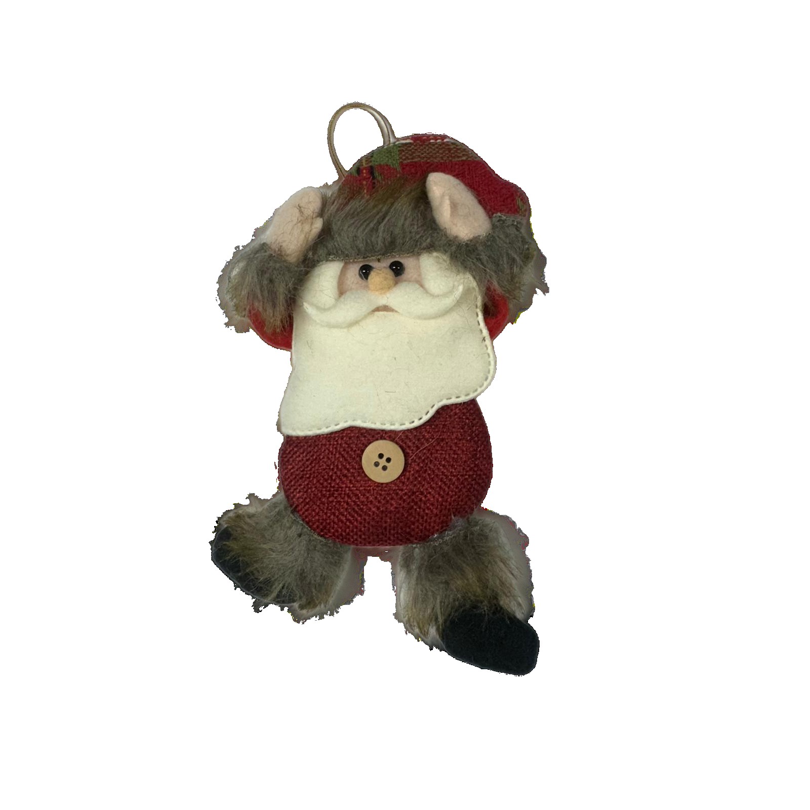 Figurina de Craciun, Flippy, pentru Brad, Tip Mos Craciun, 5 x 7 cm, Multicolor - imagine 2