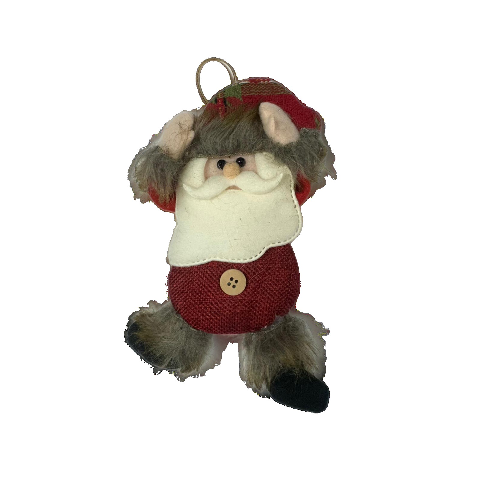 Figurina de Craciun, Flippy, pentru Brad, Tip Mos Craciun, 5 x 7 cm, Multicolor - imagine 3