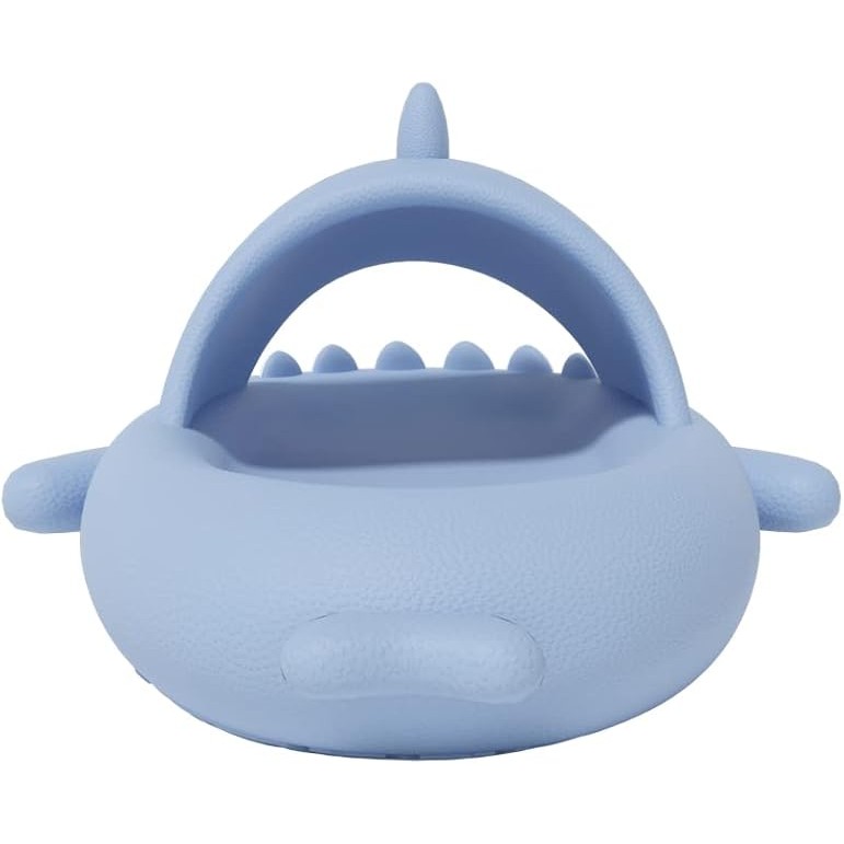 Papuci Tip Rechin, Flippy, Unisex, din Spuma EVA, Talpa Groasa Antiderapanta, Rezistenti la Uzura, Marime 36-37, Albastru Deschis - imagine 4