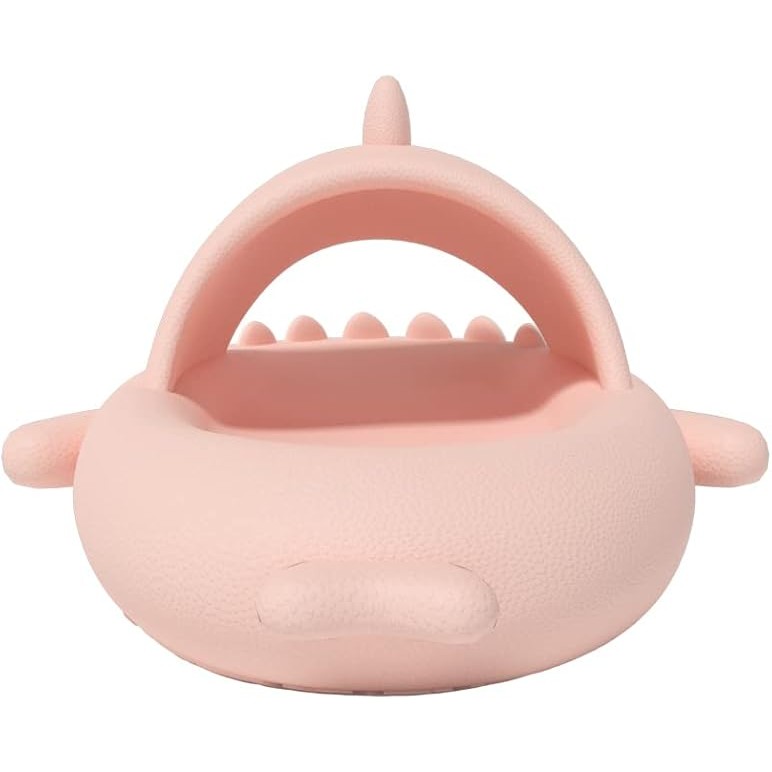 Papuci Tip Rechin, Flippy, Unisex, din Spuma EVA, Talpa Groasa Antiderapanta, Rezistenti la Uzura, Marime 36-37, Roz - imagine 3