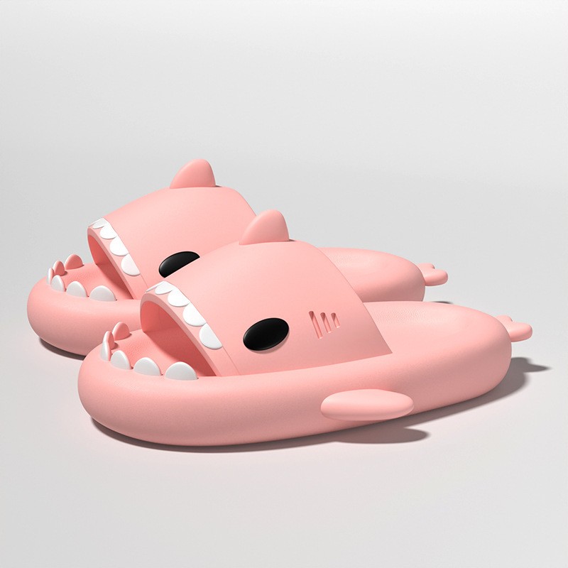 Papuci Tip Rechin, Flippy, Unisex, din Spuma EVA, Talpa Groasa Antiderapanta, Rezistenti la Uzura, Marime 40-41, Roz - imagine 2