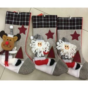 Sosete pentru Craciun cu desene tridimensionale V10