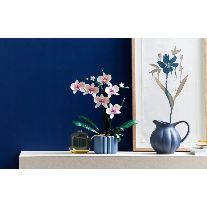 Set de Constructie Orhidee in Ghiveci, Flippy, 31x6.5x21.5cm, Ornament Creativ, 608 Piese, Multicolor - imagine 4