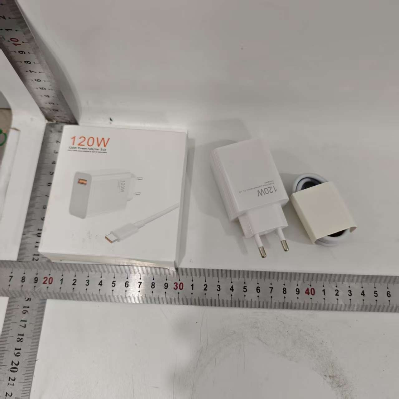 Incarcator Retea Super Charge pentru Telefon, Flippy, 120W Standard UE, Port USB-B cu Cablu TYPE-C de 1m Inclus, Alb - imagine 3