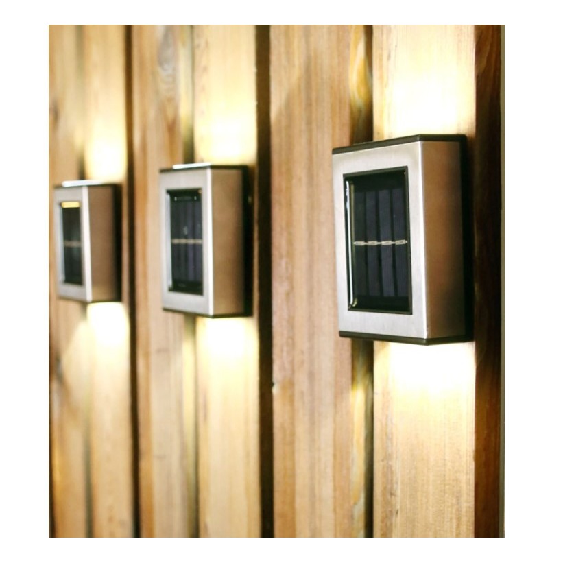 Aplica solara LED Flippy, ABS/Policarbonat, rezistenta la apa IP65, pentru trepte, borduri, terasa, 1.2V, 600mah, 10 x 7.5 x 3 cm, lumina alb calda, negru - imagine 4