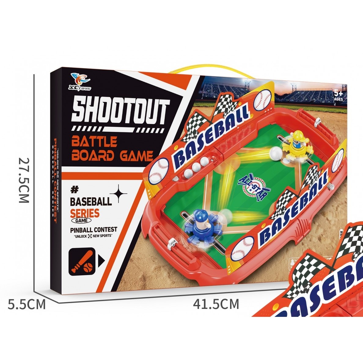 Joc de Masa Interactiv de Baschet pentru Copii, Flippy, 4 Mingi, Tabela Scor, 40.7x27x14.5 cm, Multicolor - imagine 2