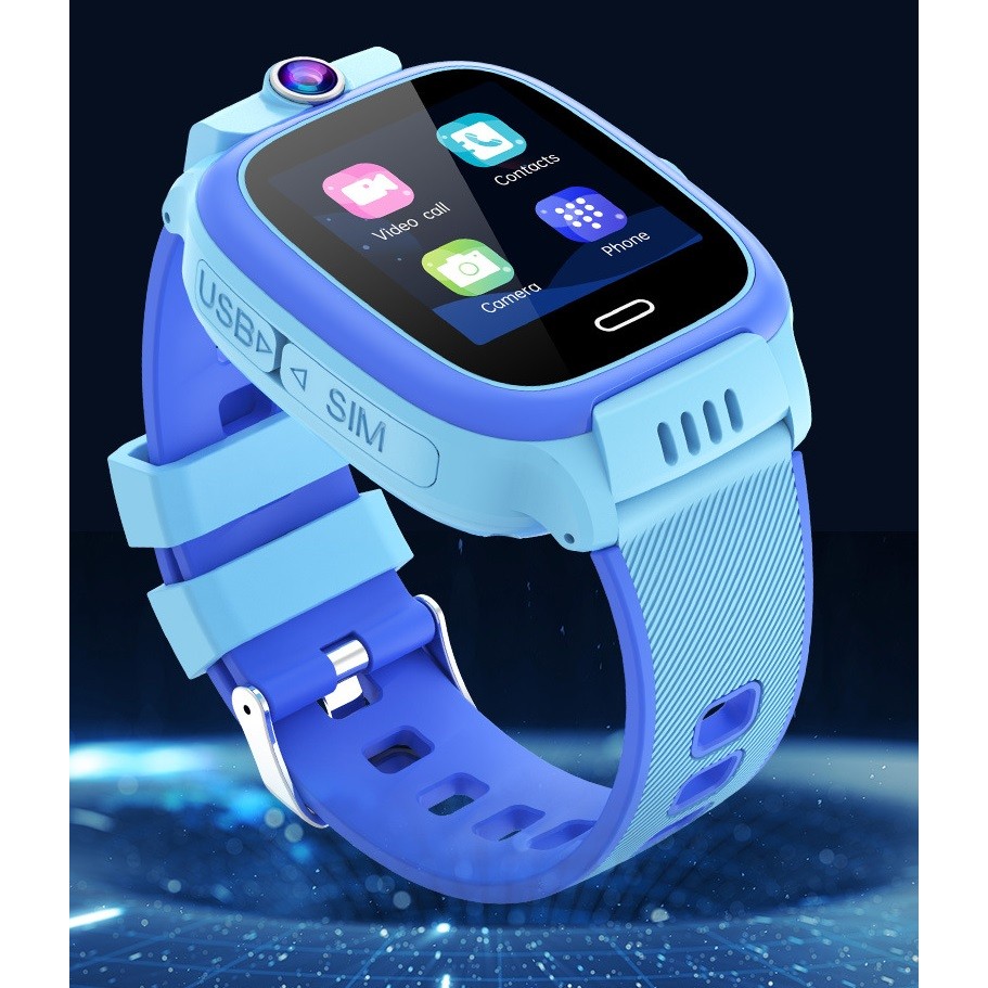 Ceas Smartwatch Flippy, Pentru Copii, Model Y36, cu Functie Telefon, 4G, Localizare LBS, Istoric Traseu, Monitorizare Spion, Apel Video, Rezistent la Apa, Albastru - imagine 3