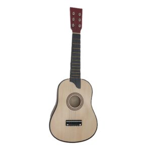 Chitara pentru Copii, Flippy, din Lemn si Plastic, pentru Incepatori, 63.5 x 22 x 5.8 cm, Bej