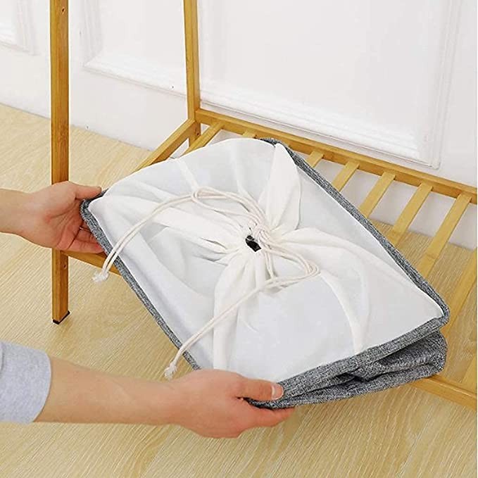 Cos de rufe, Flippy, 72 L, Textil, 30x40x60 cm, Albastru, Cu imprimeu - imagine 2