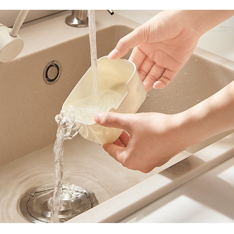 Cutie Alimentara Multifunctionala, Flippy, pentru Condimente, Gustari, Inchidere Etans, cu Capac si Maner, 8 Compartimente, 32 x 8 x 25 cm, Alb - imagine 2