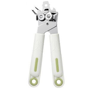 Desfacator de Conserve 3 in 1, Flippy, Instrument pentru Deschis Conserve, Sticle, Otel inoxidabil, Simplu de Utilizat, Maner Anti alunecare, 21.5 x 4.7 cm Alb