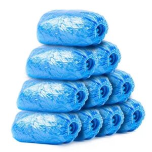 Set 100 Huse de Pantofi Impermeabile de Unica Folosinta, Flippy, Universale, Albastre, pentru Zile Ploioase