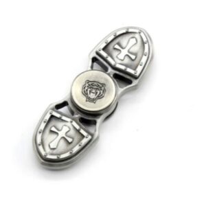 Fidget Spinner Cu Design Vintage Armura Gri