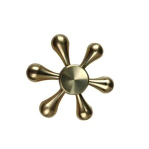 Fidget Spinner, Demontabil, Metalic, Hexagon, Auriu