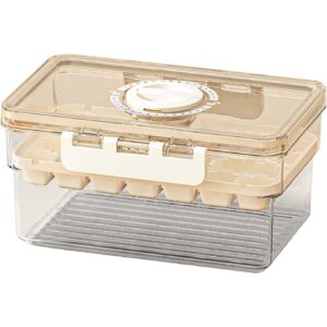 Forma de Gheata, Flippy, un Strat, Inchidere Etans, din PP+PET, 19 x 12 x 9.5 cm, Bej