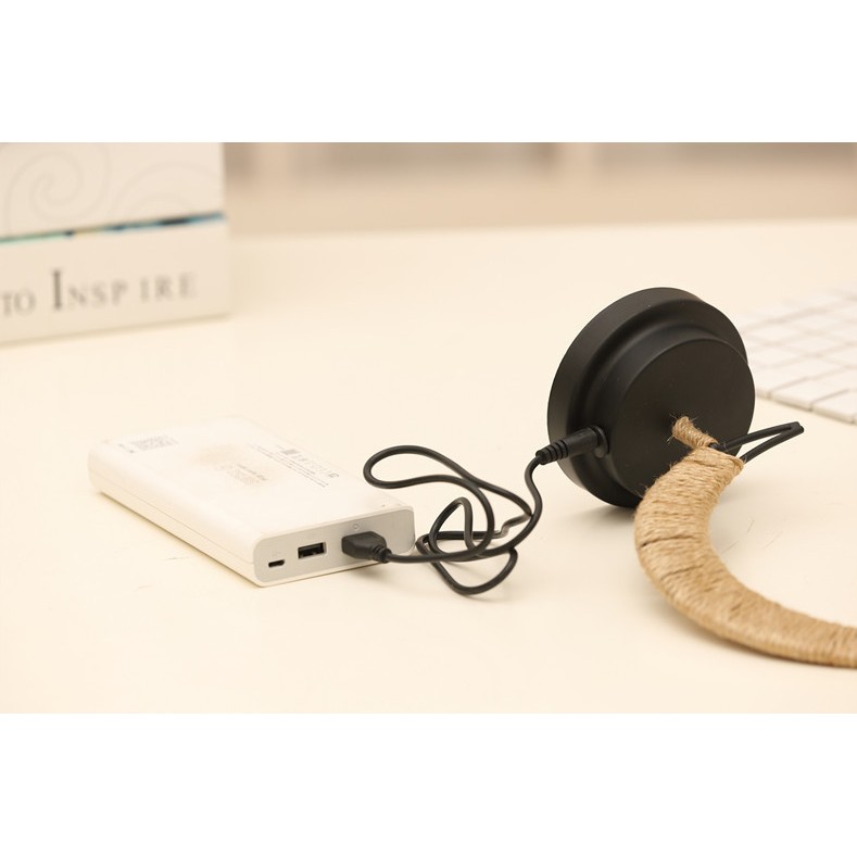 Lampa veghe Flippy, semi-luna cu glob din sticla, led, 28x15 cm, alb cald - imagine 3