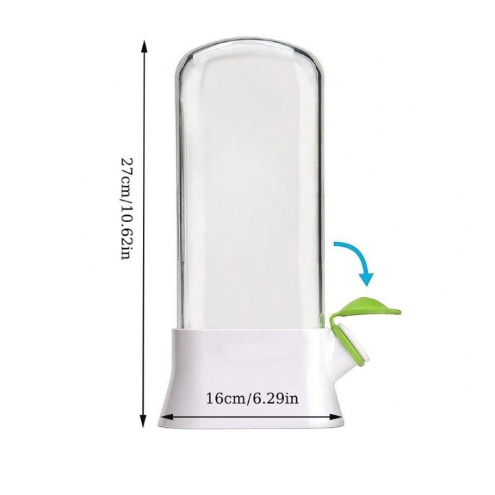 Recipient de Pastrare a Ierburilor cu Capac de Umplere cu Apa, Flippy, Proaspat, Curat, Fara BPA, Practic, Durabil, 27x16 cm, Alb - imagine 3