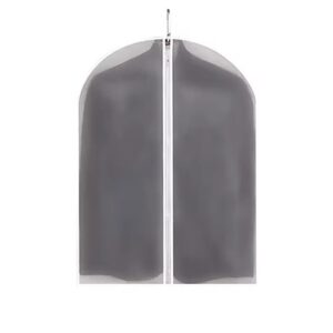 Set 5 Huse de Depozitare cu Fermoar, Flippy, pentru Haine, de Protectie, pentru Voiaj, Netesut, Rezistent la Praf, 60x80 cm, Transparent-Alb