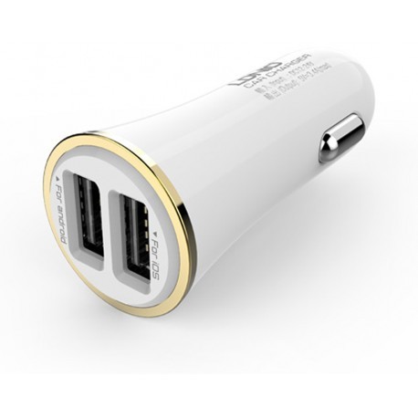 Incarcator auto 2USB 3.4A Negru + Cablu Lightning 1m Rosu Cod Produs 08079 - imagine 4