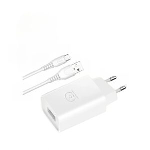 Incarcator Retea 1A , cablu Type C 1 m inclus Flipyy,  model T18 Blister, Alb