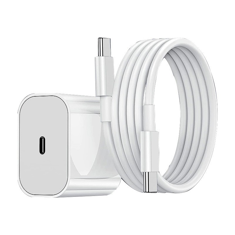 Incarcator Retea Fast Charge, Flippy, Incarcator Standard European PD30W, Compatibil cu iPhone 15/16, Cablu Fast Charge Inclus de 27W, 1m, Alb - imagine 2