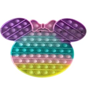 Jucarie antistres din silicon, Pop It Now and Flip It, Minnie Mouse, Multicolor