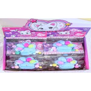 Jucarie Antistres Squishy, Flippy, cu Revenire Lenta, Labuta de Pisica Pufoasa, 7.5 cm, Ambalaj Transparent, Model 270510, Multicolor