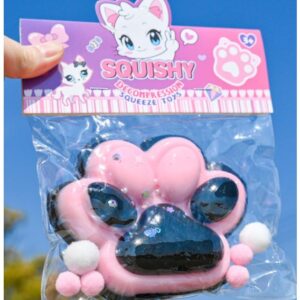 Jucarie Antistres Squishy, Flippy, cu Revenire Lenta, Modele diverse, 220g, 12.5 x 10.5 cm Squeeze Pinch Family, Ambalaj Transparent