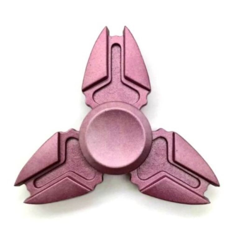 Jucarie Interactiva Antistres Fidget Spinner Roz