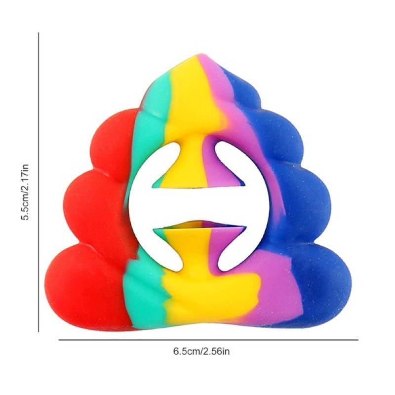 Jucarie Senzoriala Antistres cu Ventuza de Decompresie, Antrenare Antebrat, 3 ani, Model 4, Multicolor - imagine 2