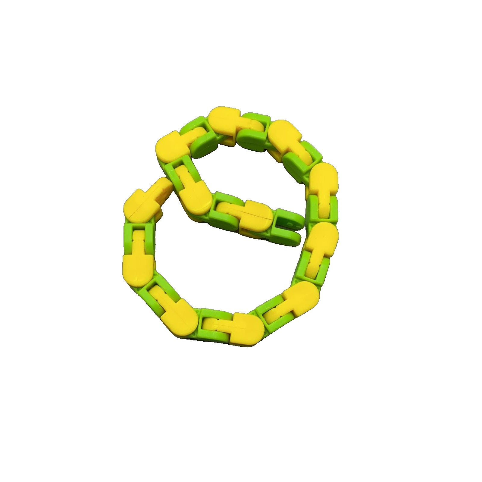 Jucărie Senzorială Antistres Flippy - Puzzle de Îmbinat Tip Șarpe, 24 Piese, +3 Ani, Galben/Verde - imagine 3