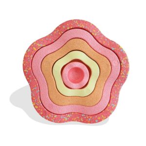 Jucarie Senzoriala de Echilibru, Flippy, Tip Stepping Stones, 5 Piese, din Spuma, pentru Miscare, Sarituri, Prindere, Diametru 28 cm, Model 1, Multicolor