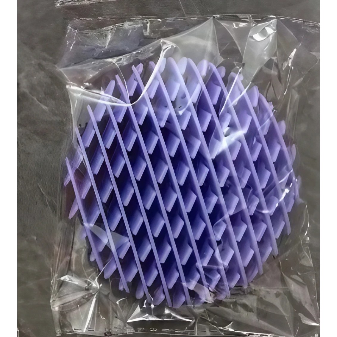 Jucarie Worm Fidget de Decompresie, Flippy, Anti Stres, Dimensiune Compacta 10 cm, Dimensiune Extinsa 24.5 cm, Mov - imagine 2