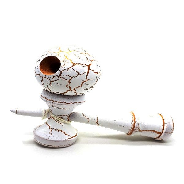 Kendama Ball Full Crack Auriu Lemn Fag Alb - imagine 3