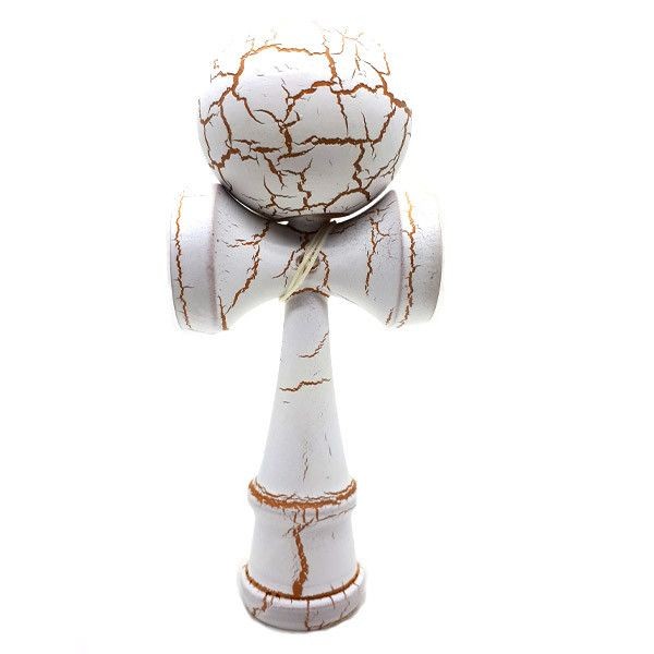 Kendama Ball Full Crack Auriu Lemn Fag Alb